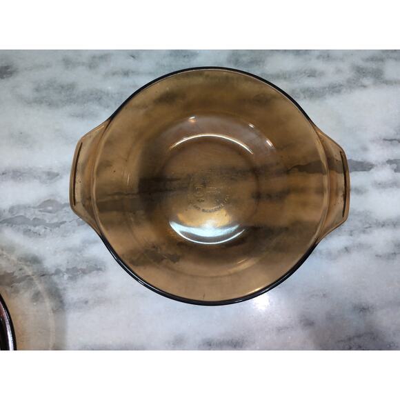 Anchor Hocking Glassware 1.5 Quart Amber Casserole Dish, Baking Cookware w/ Lid - Picture 6 of 14